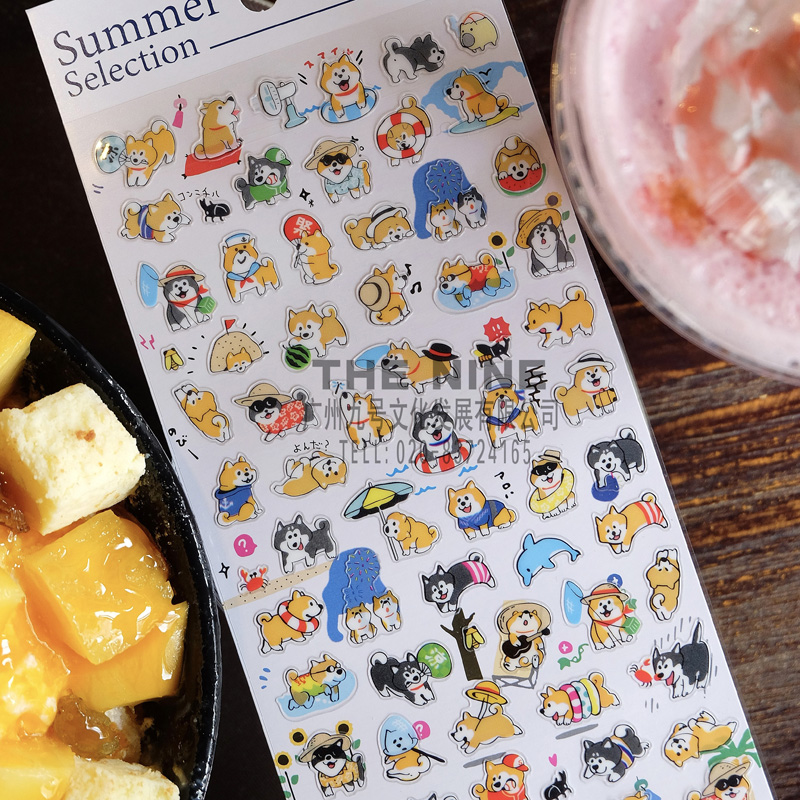 MINDWAVE classic summer cool summer hand account stickers stickers and a small fresh paper paste4