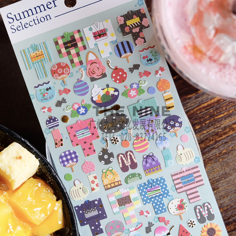 MINDWAVE classic summer cool summer hand account stickers stickers and a small fresh paper paste4
