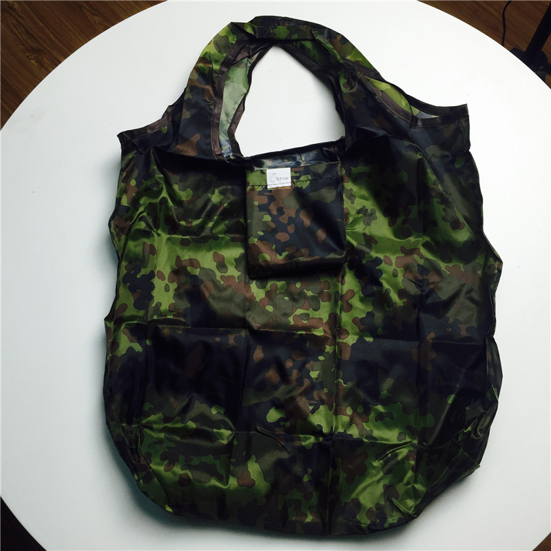 Folding shopping bags fashion bags to buy Caibao high-capacity portable bag trumpet2