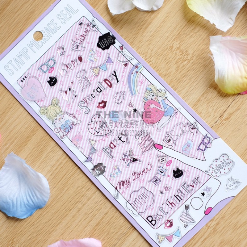 The popular Japanese girl manual DIY Japanese crystal epoxy stickers...5
