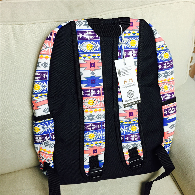 Printed backpack Korean shoulder bag women school wind lovely schoolbag2