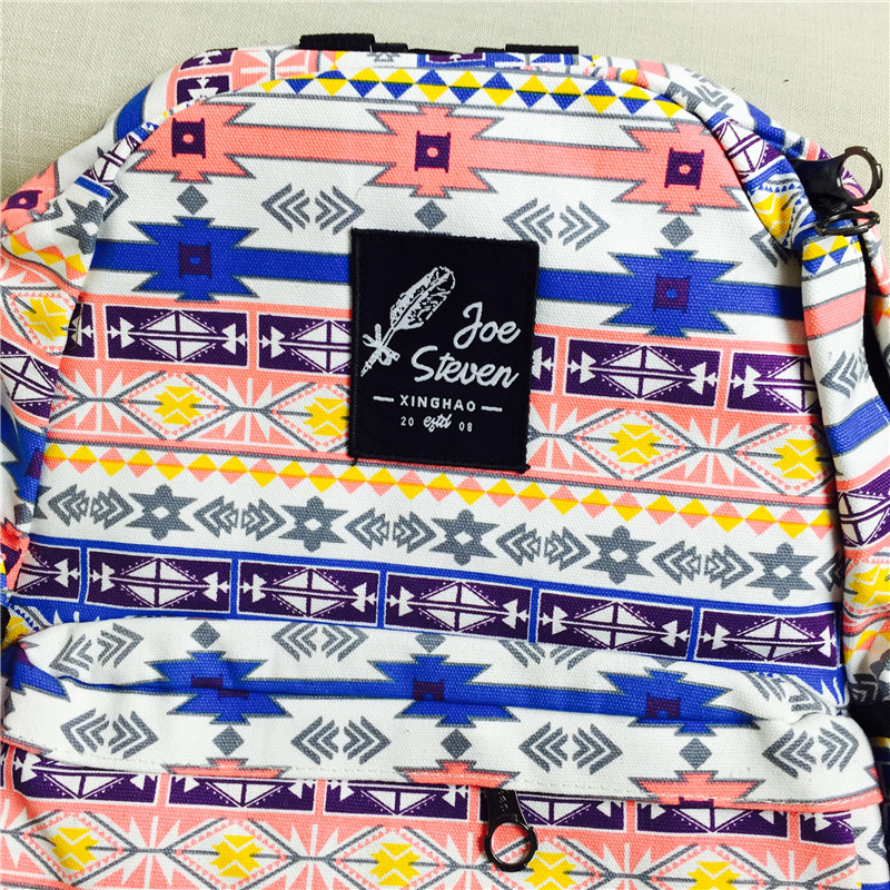 Printed backpack Korean shoulder bag women school wind lovely schoolbag3