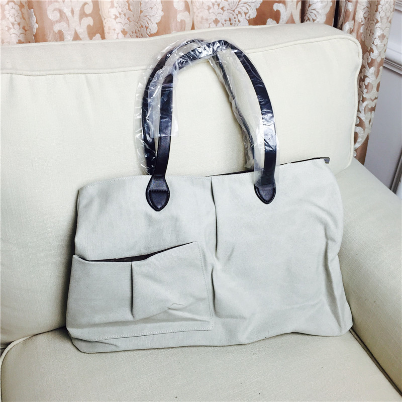 All-match casual handbag handbag shoulder bag shopping bag of rice white canvas students2