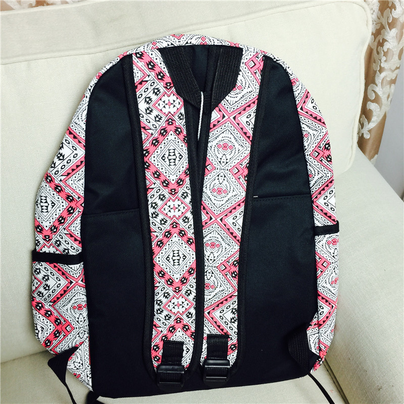 Print backpack, Korean version, shoulder bag, female college, lovely student bag, fancy canvas2