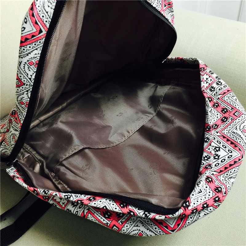Print backpack, Korean version, shoulder bag, female college, lovely student bag, fancy canvas5