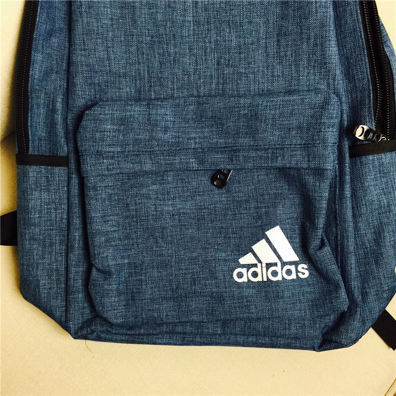 Simple shoulder bag big capacity Travel Backpack academy wind computer bag leisure bag blue canvas3