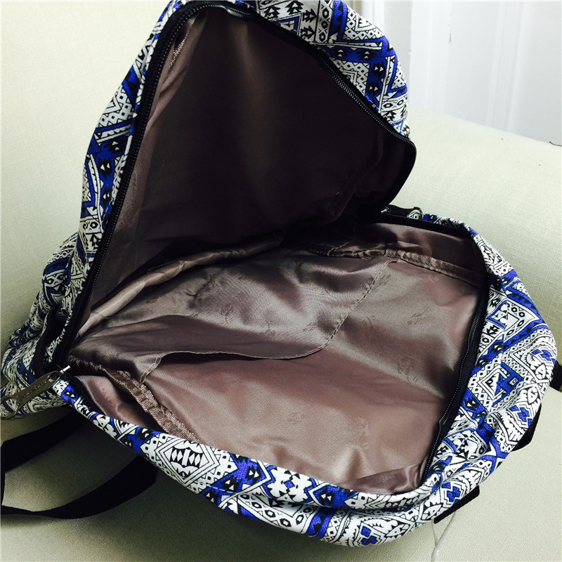 Print backpack, Korean version, shoulder bag, female college, lovely student bag, fancy canvas5