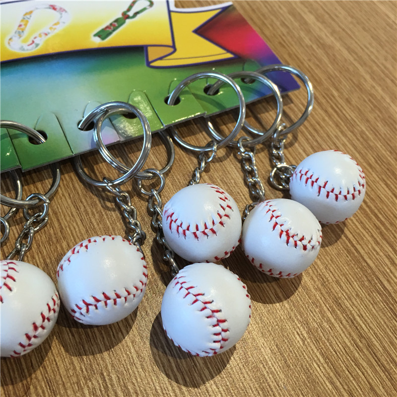 Baseball key buckle 12 sets of PU4