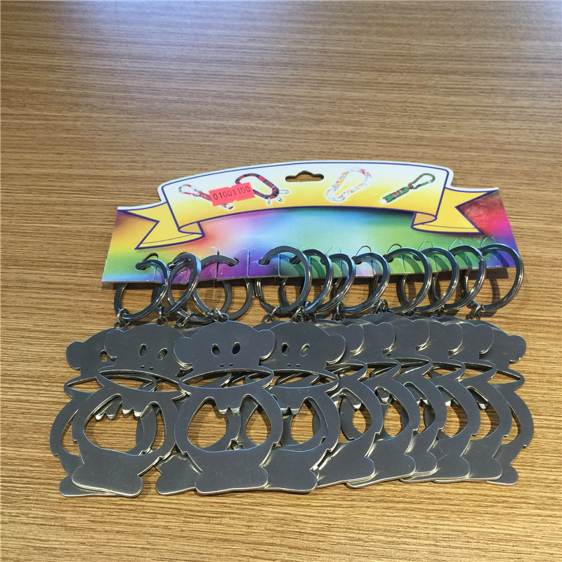 Big mouth monkey shape key buckle 12 sets of alloy1