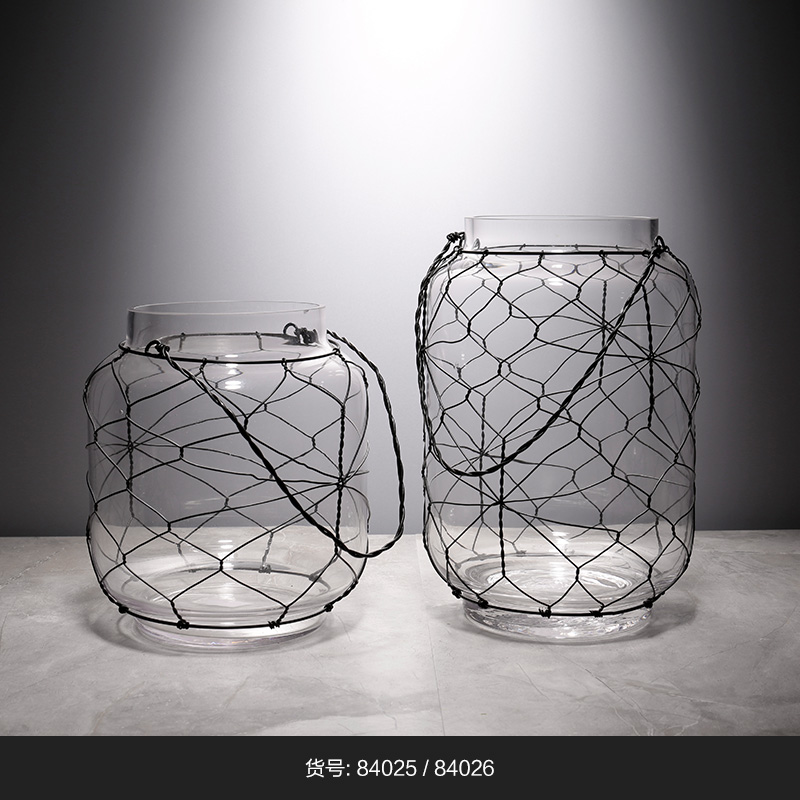 The glass flowerpot flower fashion glass vase ornaments1