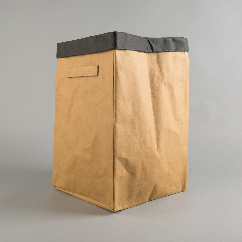 Kraft paper square environmental protection storage bag home simple practical bag paper primary colors2