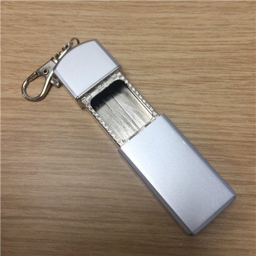 Silver rectangular portable ashtray ashtray, creative environmental protection Pocket Mini Mini ashtray3