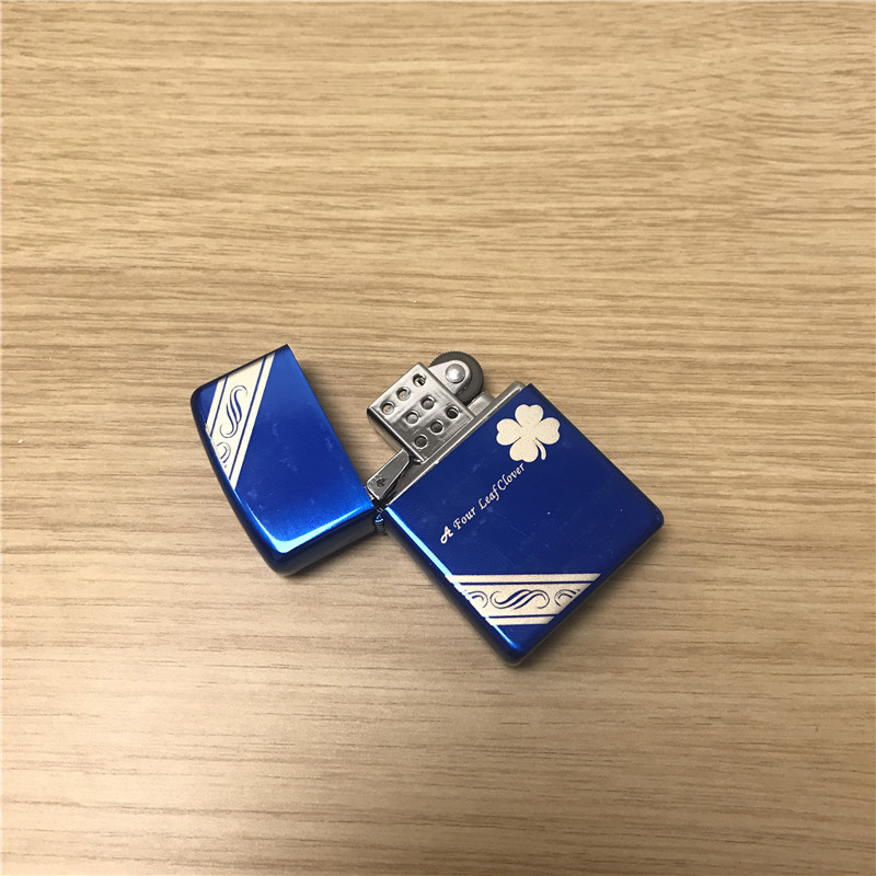 Clover pattern blue creative personality creative gift lighter3