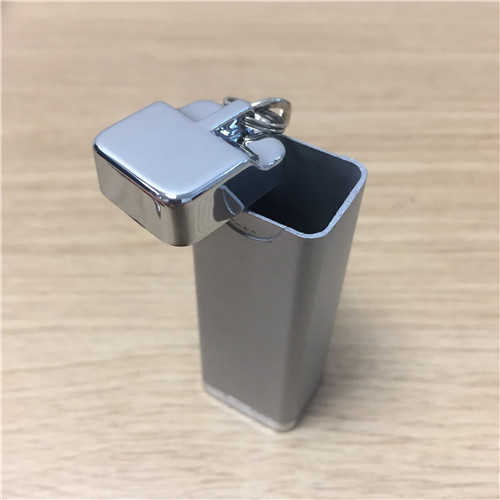 Silver Square flip, portable ashtray, ashtray, creative environmental protection pocket, Mini Compact ashtray.3