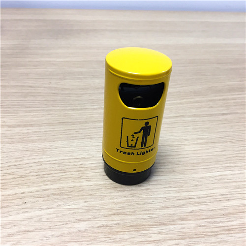 Trash shaped yellow lighter creative personality windshield, open fire lighter creative gift2