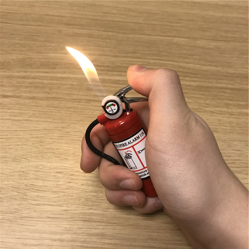 Fire extinguisher modeling lighter creative personality, windbreak, open fire lighter creative gift3