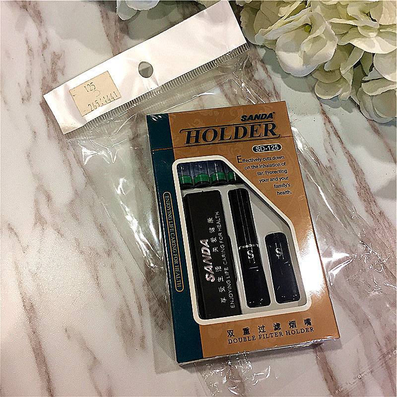 Double filter cigarette holder filter for men's cigarette holder1