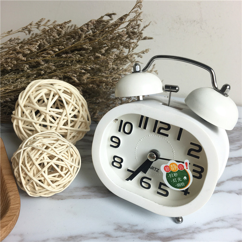 Simple creative rectangular bell alarm (white)1