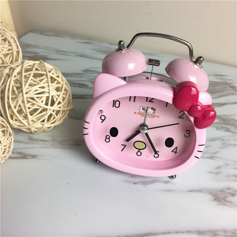 Ktmao bedside clock alarm clock cartoon creative (pink)1