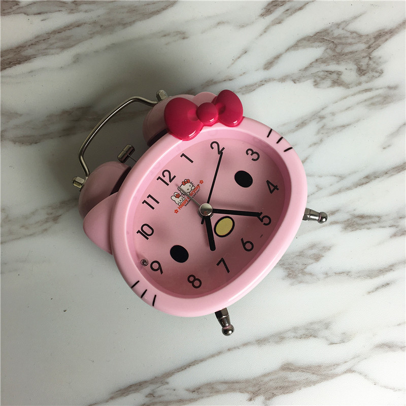 Ktmao bedside clock alarm clock cartoon creative (pink)2