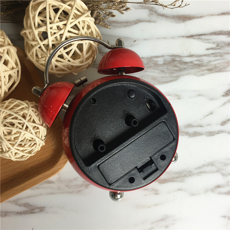 Simple creative round bell alarm (red)2