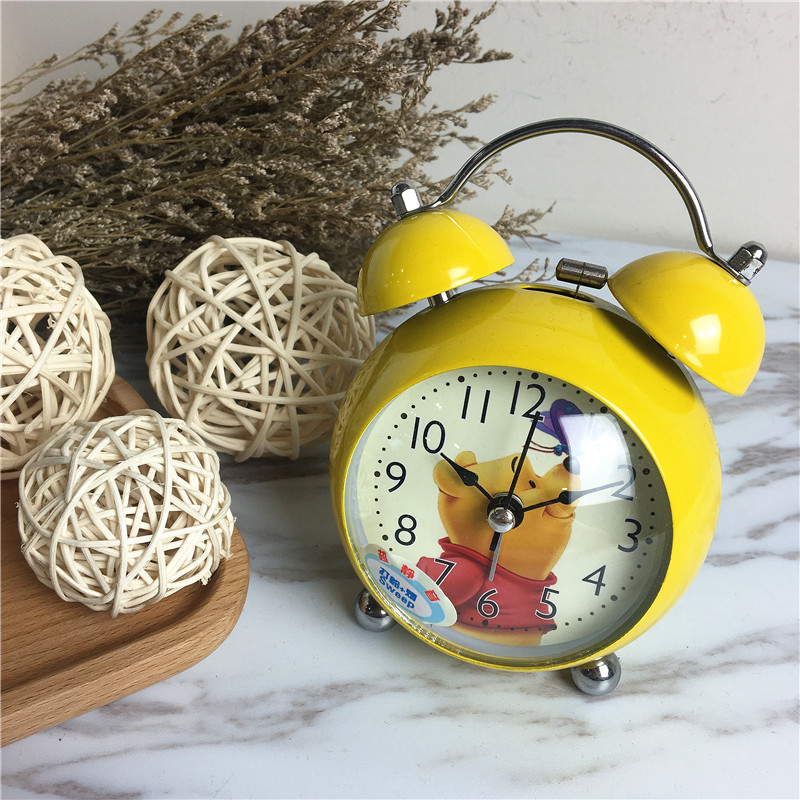 Winnie bedside clock creative clock (yellow)1