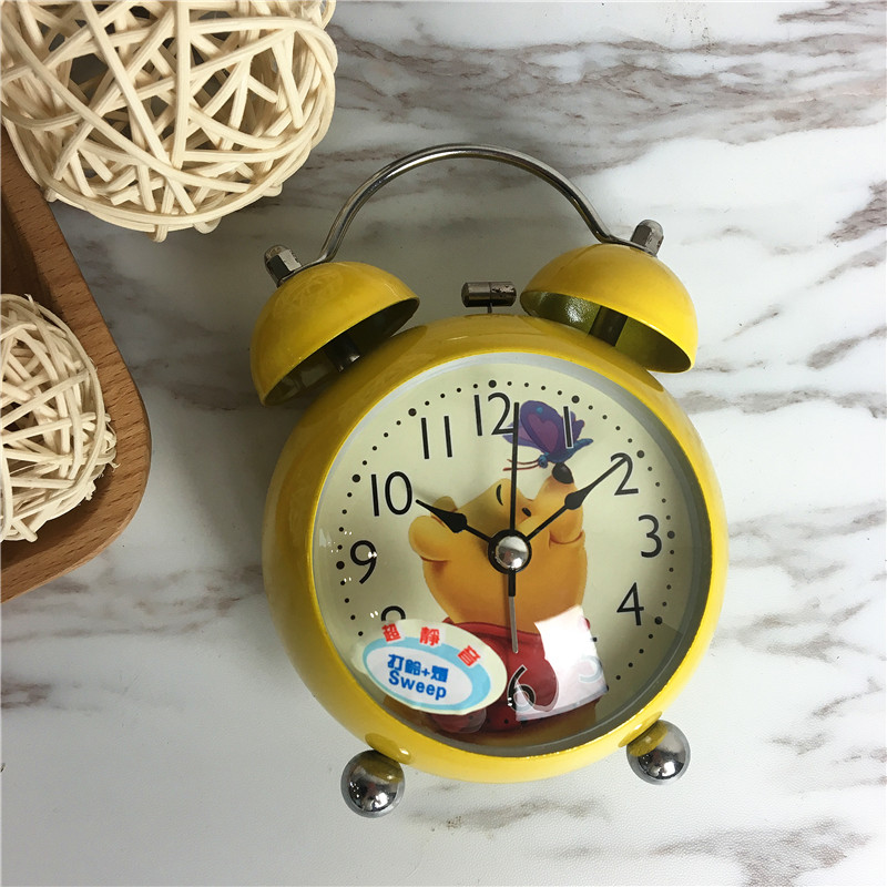 Winnie bedside clock creative clock (yellow)3