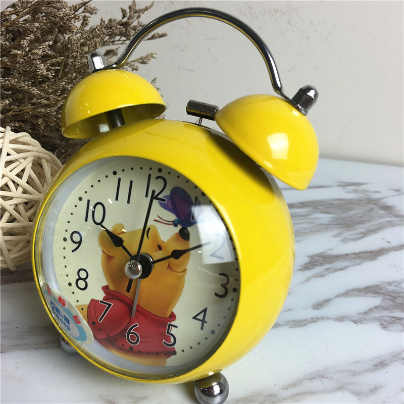 Winnie bedside clock creative clock (yellow)4