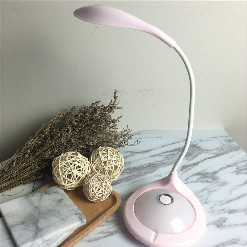 Led charging eye learning desk lamp (pink)1