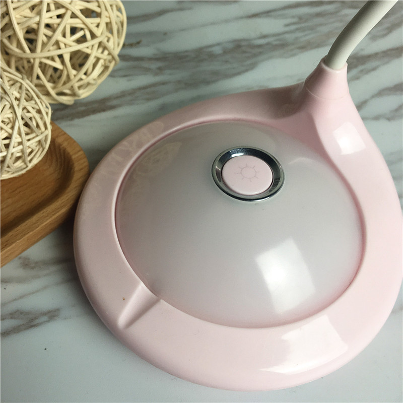 Led charging eye learning desk lamp (pink)2