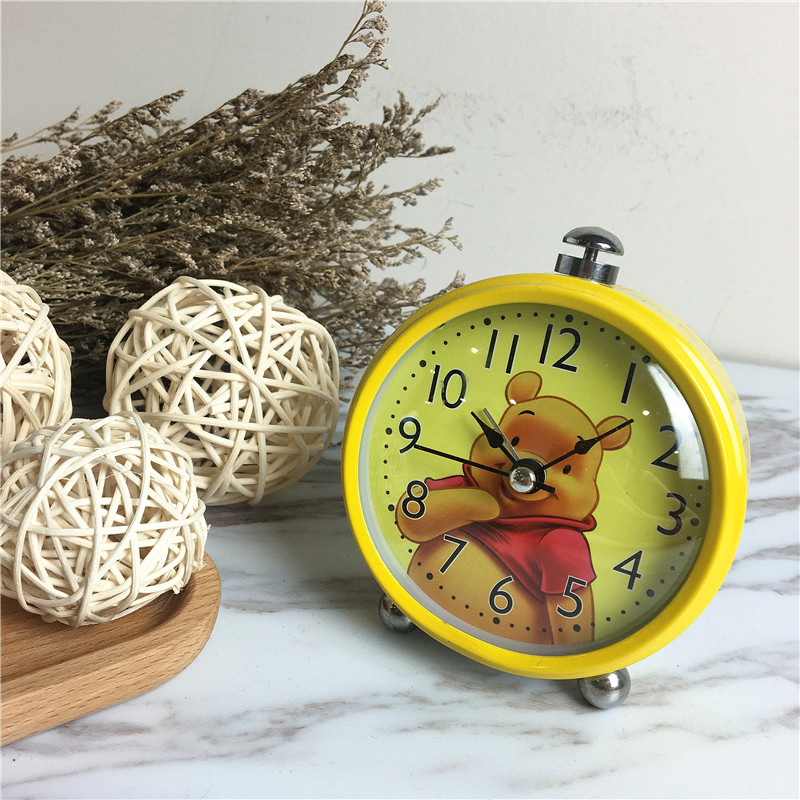 Little bear creative cartoon laziness alarm clock (yellow)1