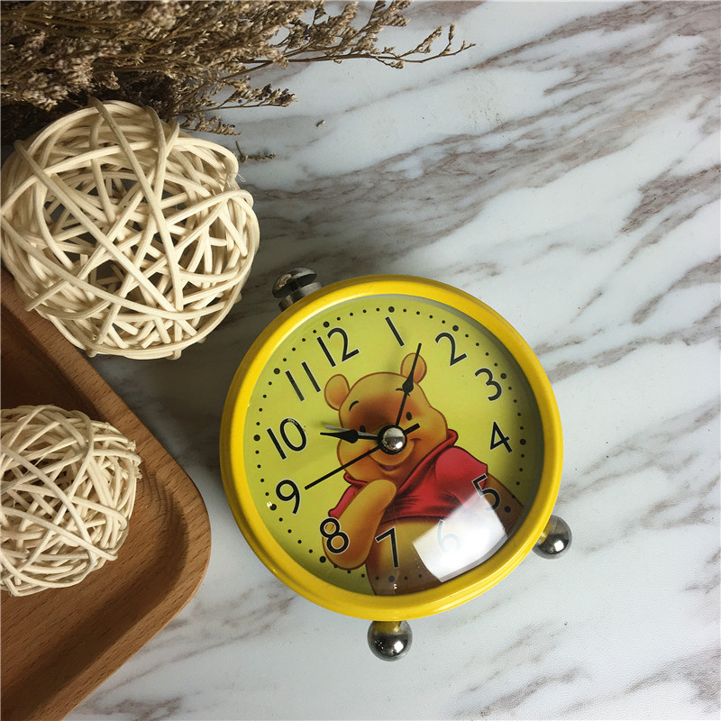 Little bear creative cartoon laziness alarm clock (yellow)3