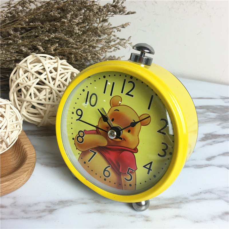 Little bear creative cartoon laziness alarm clock (yellow)4