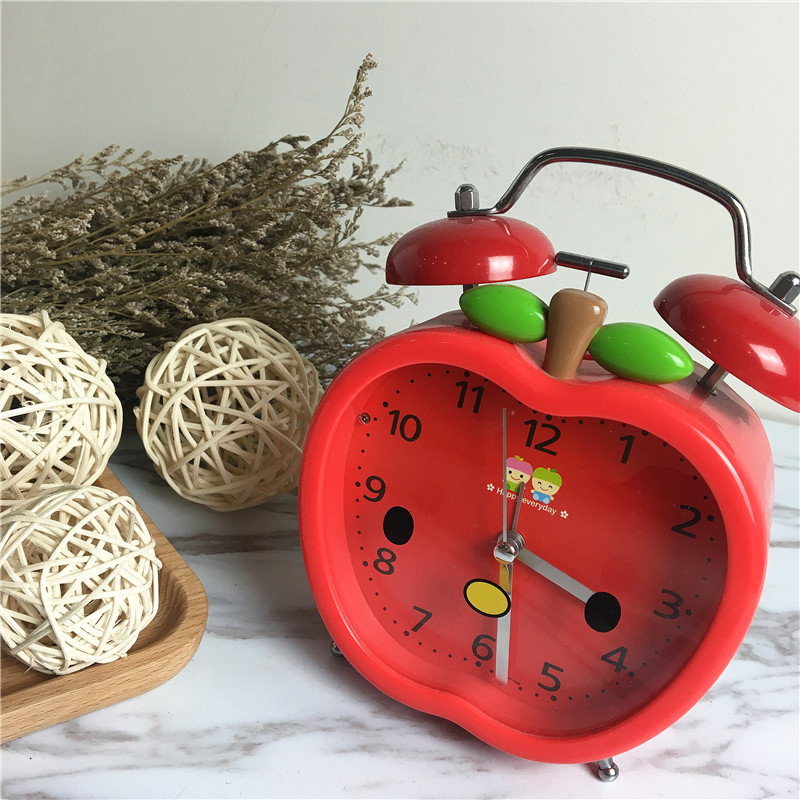 Simple creative red apple bell alarm (red)1