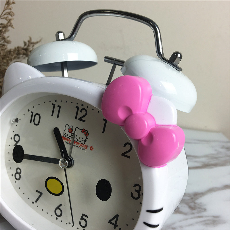 KT square cartoon creative bell alarm (white)2