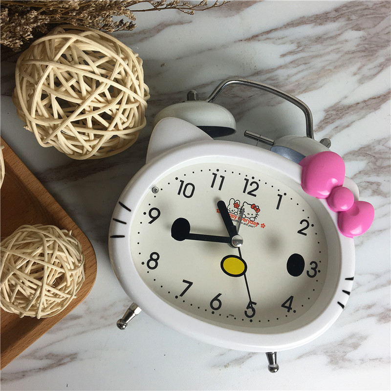 KT square cartoon creative bell alarm (white)3