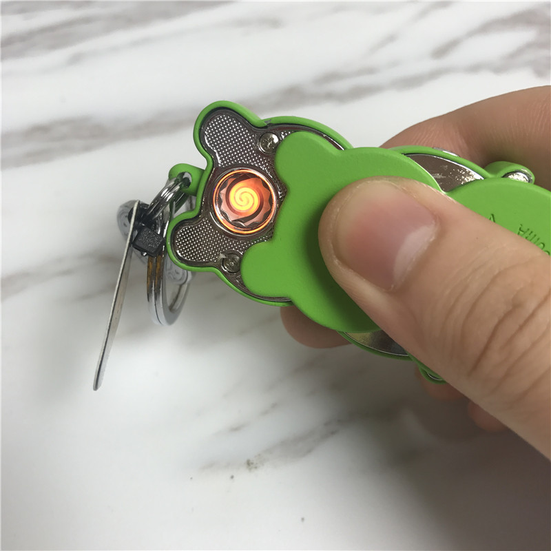 Frog features modeling windproof lighter premium gift lighter gift box3