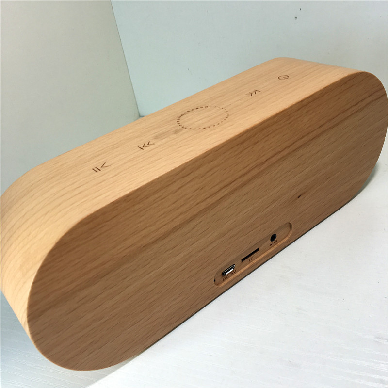 Dimethoate original sound solid wood touch wireless Bluetooth speaker creative home mini audio3