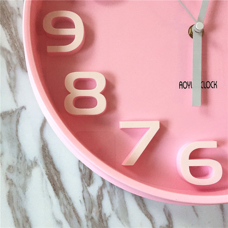 Exquisite fashion style pink clock electronic clock2