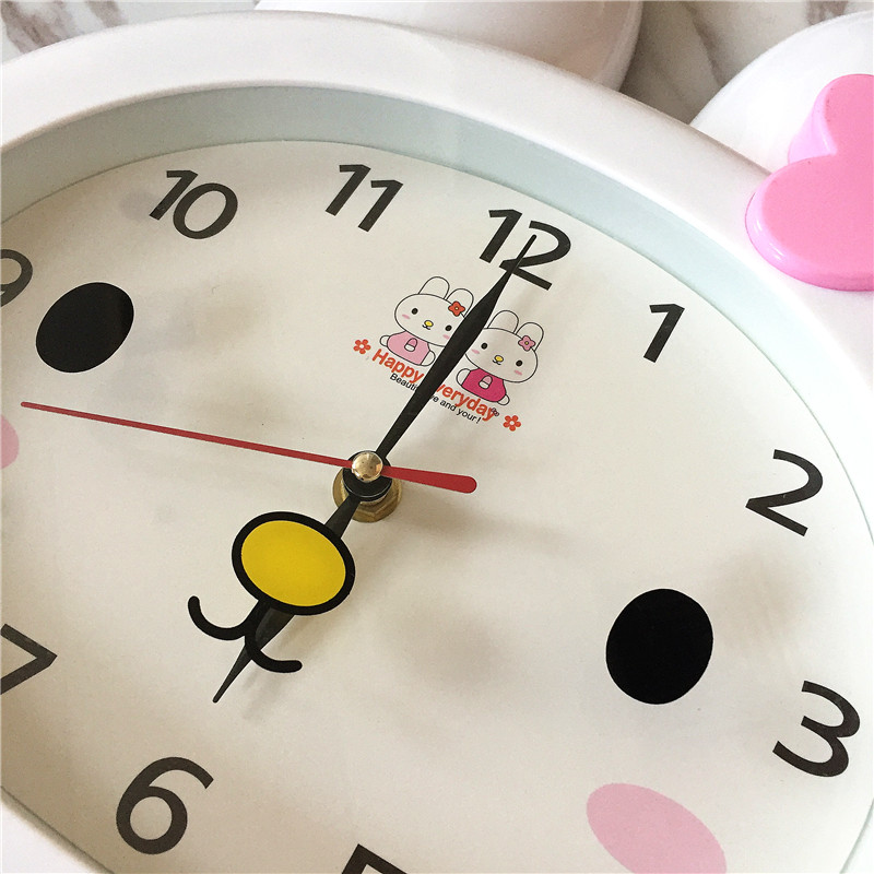 Fashion beautiful cartoon rabbit style electronic clock clock2