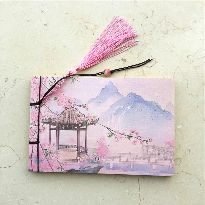 Tassel ink painting notebook1