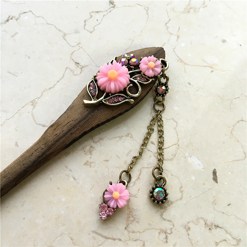 Folk style wooden hairpins2