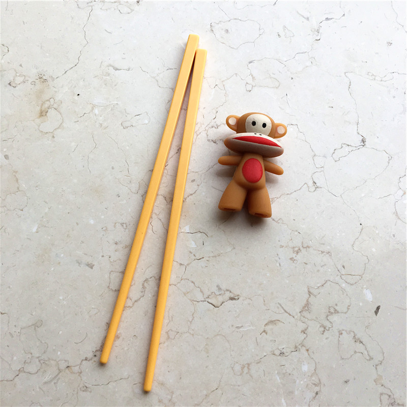 Cute cartoon big mouthed monkey chopsticks3