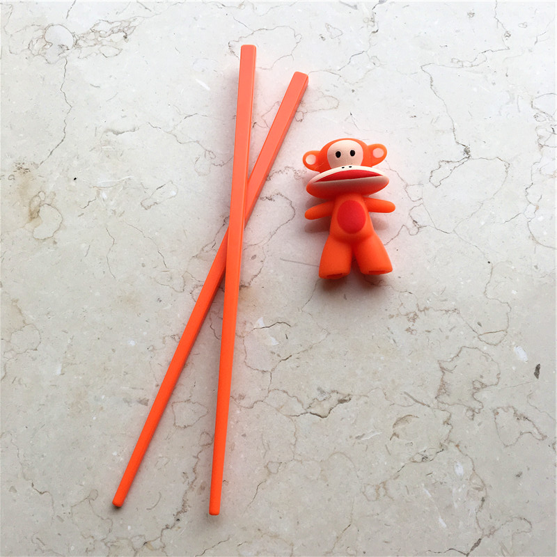 Cute cartoon big mouthed monkey chopsticks3
