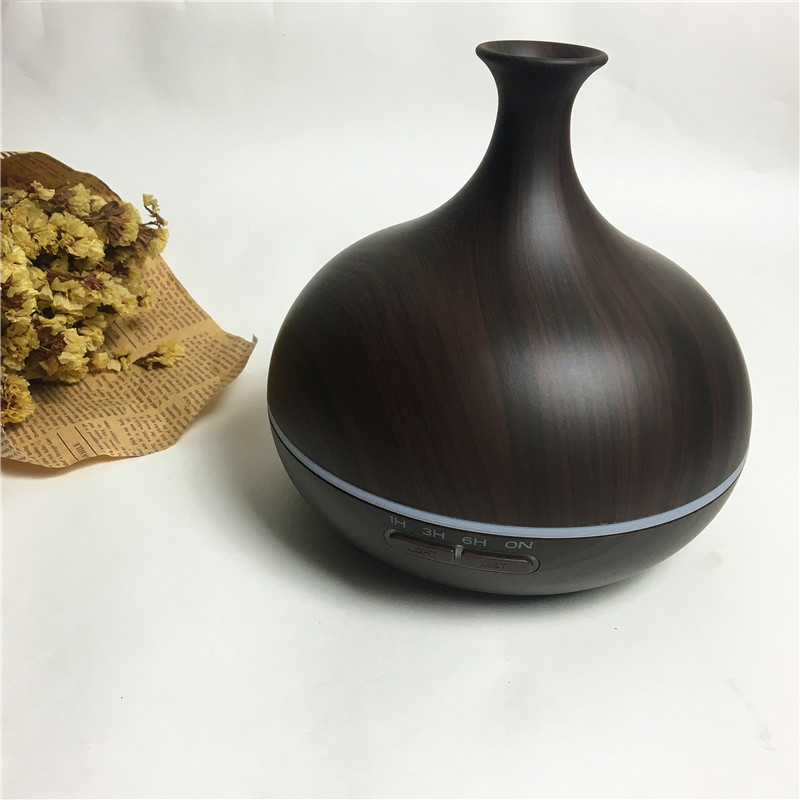 Vase wood scented humidifier HP-030 deep1