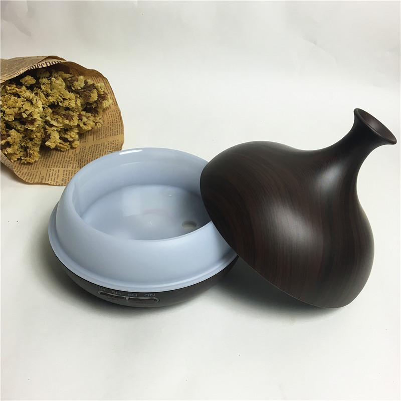Vase wood scented humidifier HP-030 deep2
