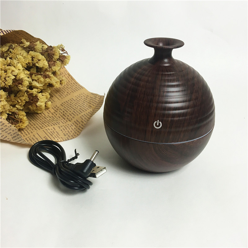 Wood Vase aromatherapy humidifier HP-009S deep2