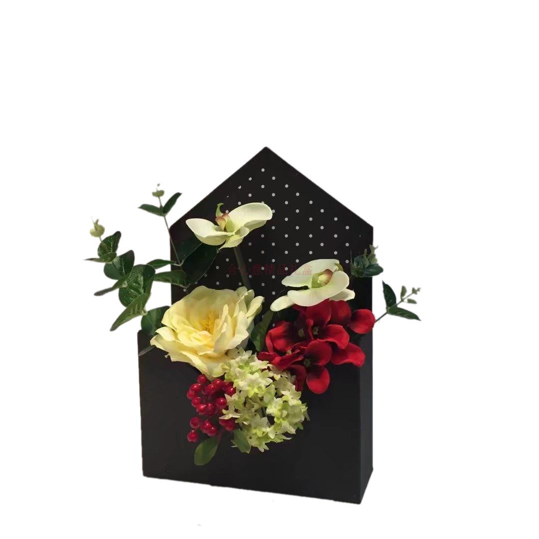The new flower gift box with envelope box living flower soap packing box2
