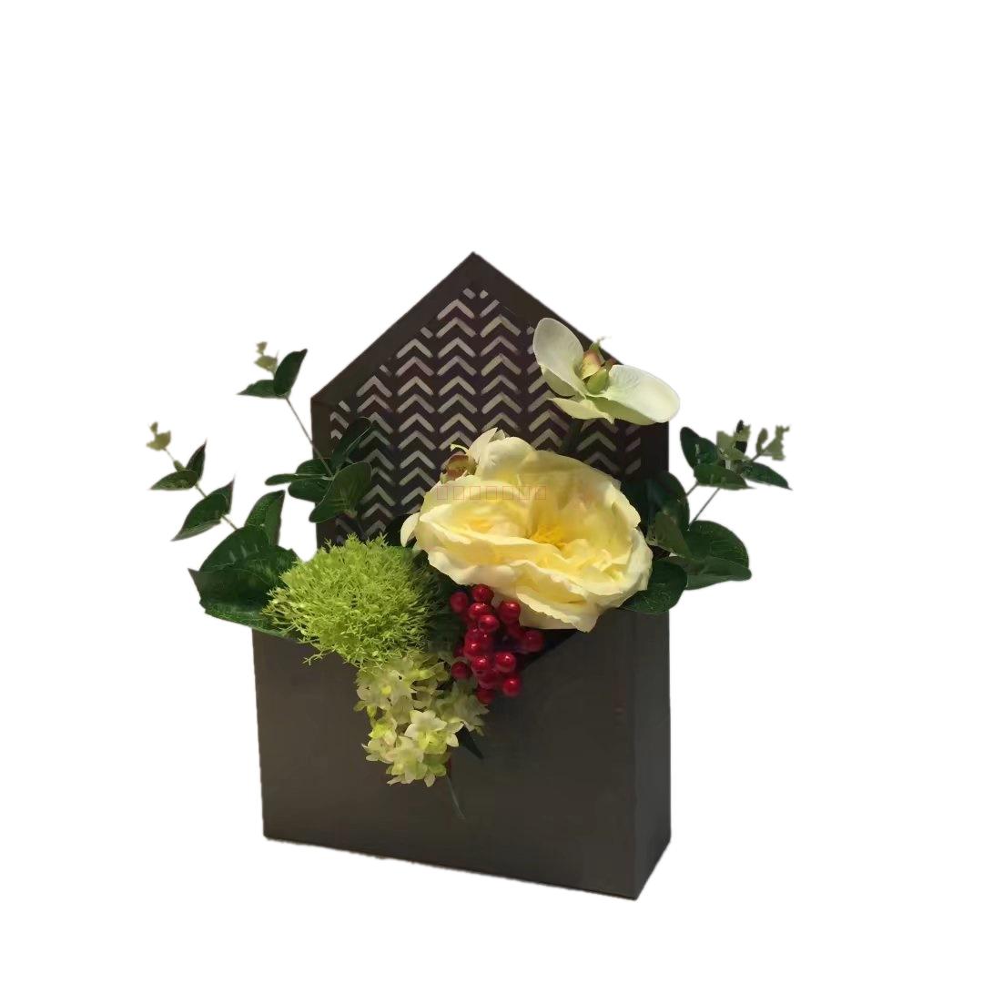 The new flower gift box with envelope box living flower soap packing box3