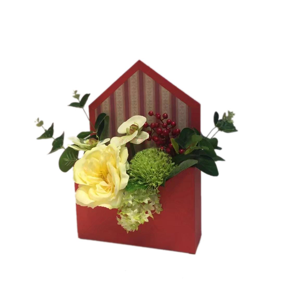 The new flower gift box with envelope box living flower soap packing box5